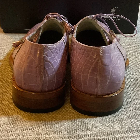 Fennix Italy Genuine Crocodile Lace-Up Shoes - Picture 4 of 6